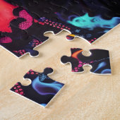 Dag van de dode kleurrijke vrouw legpuzzel (Zijkant)