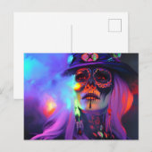 Dag van de dode koningin van New Orleans Briefkaart (Voorkant / Achterkant)