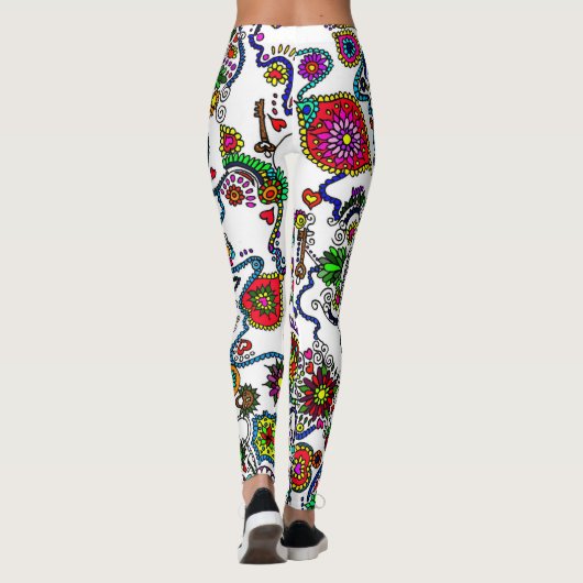 Dag van de dode Leggings (Achterkant)