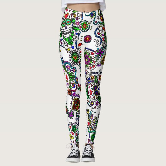 Dag van de dode Leggings (Voorkant)