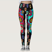 Dag van de dode Leggings Suikerhuid (Voorkant)