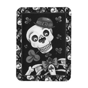 DAG VAN DE DODE LEPRECHAUN, ST. PADDY'S DAY SKULL MAGNEET