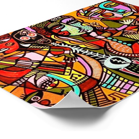 Dag van de dode Lovers Tango Poster (Hoek)