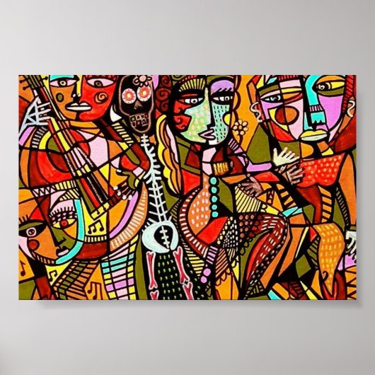 Dag van de dode Lovers Tango Poster (Voorkant)