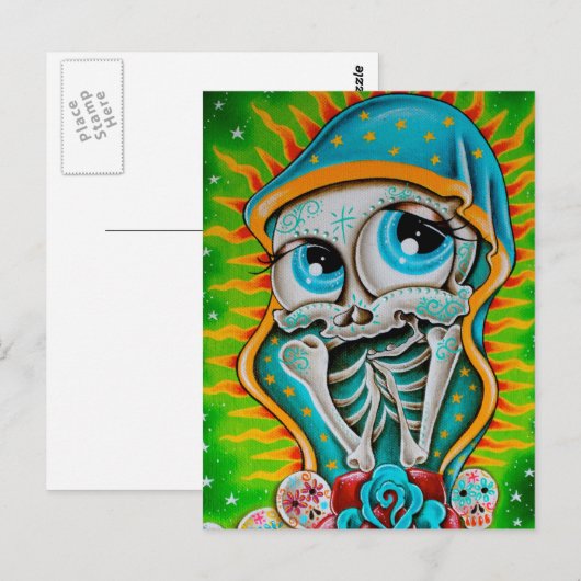 Dag van de dode maagd briefkaart (Voorkant / Achterkant)