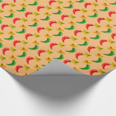 Dag van de Dode Mexicaan Chilis Patterned Cadeaupapier (Hoek)