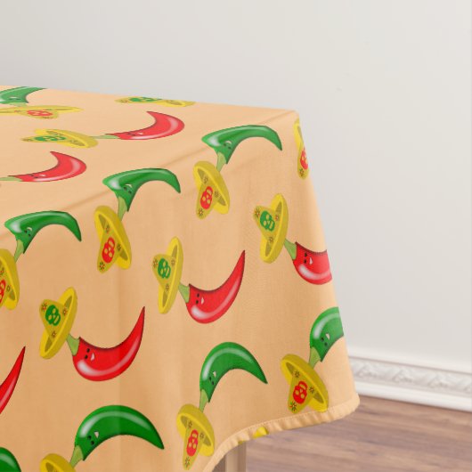 Dag van de Dode Mexicaan Chilis Patterned Tafelkleed (Voorbeeld)