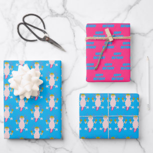 Dag van de Dode Mexicaanse Axolotl Aangepaste Dage Inpakpapier Vel