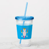 Dag van de dode Mexicaanse Axolotl Acryl Drinkbeker (Achterkant)