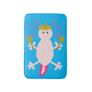 Dag van de dode Mexicaanse Axolotl Badmat