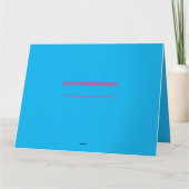 Dag van de dode Mexicaanse Axolotl Birthday Kaart (Achterkant)