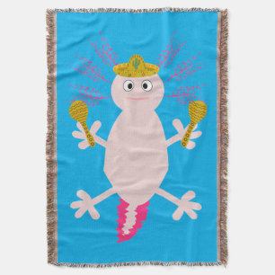 Dag van de dode Mexicaanse Axolotl Deken