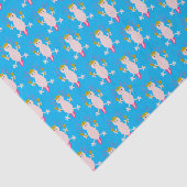 Dag van de dode Mexicaanse Axolotl gepatterd Tissuepapier (Detail)