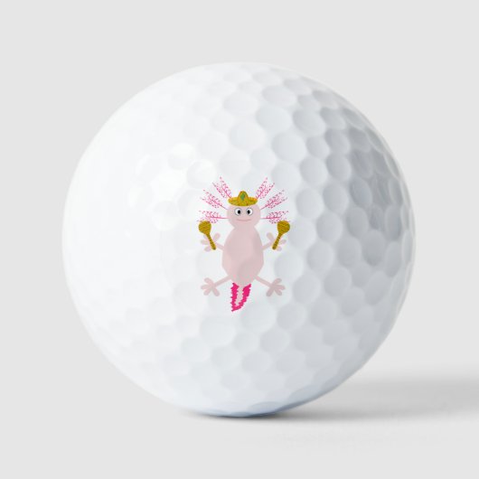 Dag van de dode Mexicaanse Axolotl Golfballen (Voorkant)