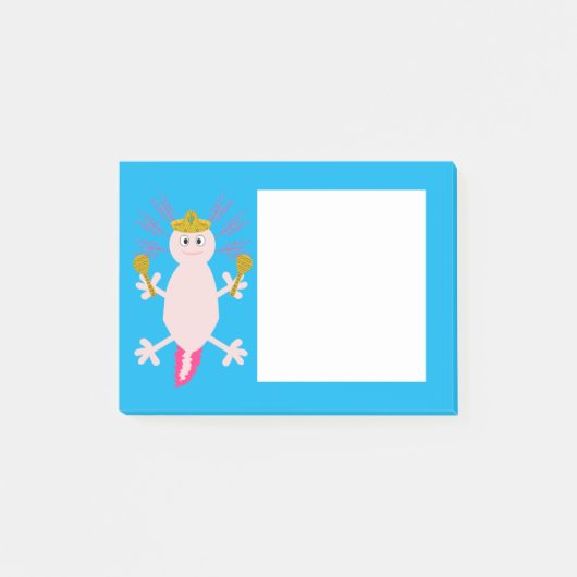 Dag van de dode Mexicaanse Axolotl Post-it® Notes (Voorkant)