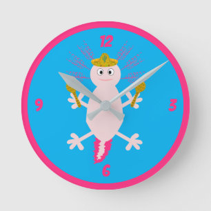 Dag van de dode Mexicaanse Axolotl Ronde Klok