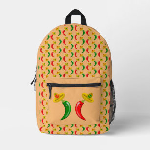 Dag van de Dode Mexicaanse Chilis Bedrukte Rugzak