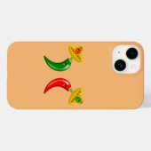 Dag van de Dode Mexicaanse Chilis Case-Mate iPhone Case (Achterkant (horizontaal))