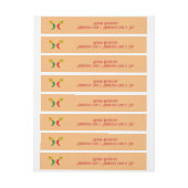 Dag van de Dode Mexicaanse Chilis Custom Adreslabel Wikkel (Vel)