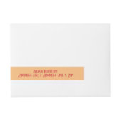 Dag van de Dode Mexicaanse Chilis Custom Adreslabel Wikkel (Voorkant)