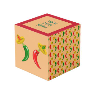 Dag van de Dode Mexicaanse Chilis Custom Foto Uplo Kubus