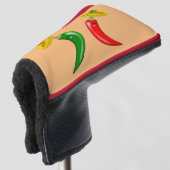 Dag van de Dode Mexicaanse Chilis Golfheadcover (3/4 voorkant)