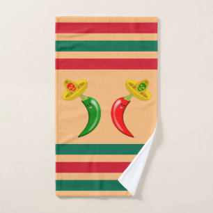 Dag van de Dode Mexicaanse Chilis Handdoek