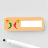 Dag van de Dode Mexicaanse Chilis Naamplaatje (In situ)
