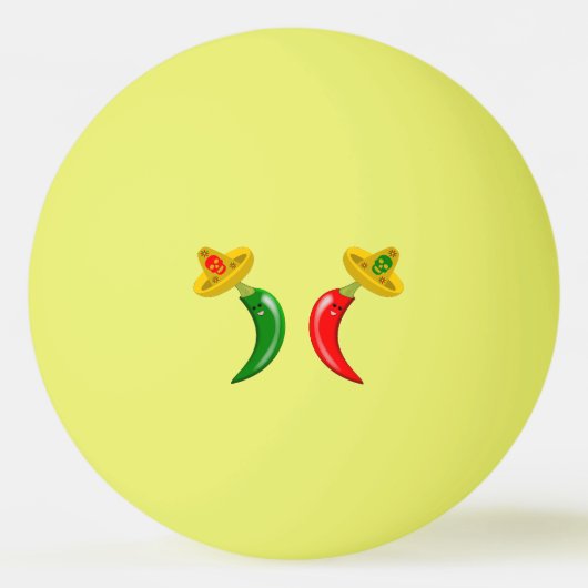 Dag van de Dode Mexicaanse Chilis Pingpongballen (Voorkant)