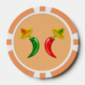 Dag van de Dode Mexicaanse Chilis Poker Chips (Voorkant)