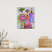 DAG VAN DE DODE MEXICAANSE KUNSTKOPELE POSTERS (Keuken)