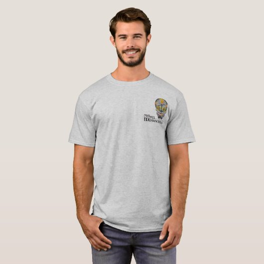 DAG VAN DE DODE MUNI LGO 2018 DARK T-SHIRT (Voorkant volledig)