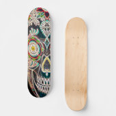 Dag van de dode neongloed skateboard (Voorkant)