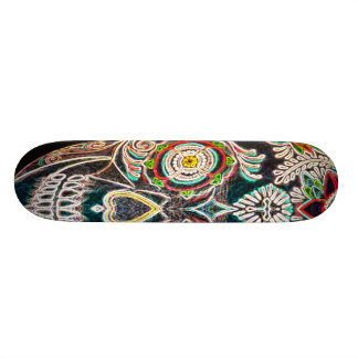 Dag van de dode neongloed skateboard