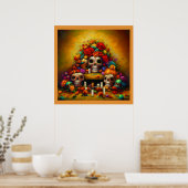 Dag van de Dode Offrendas 1 Poster (Keuken)