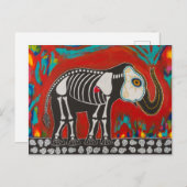 Dag van de dode olifant briefkaart (Voorkant / Achterkant)