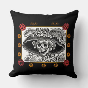 Dag van de dode piloot - La Catrina met Rozen Kussen