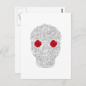 Dag van de dode schedel briefkaart (Voorkant / Achterkant)