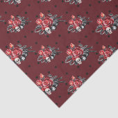 Dag van de Dode Schedel (Design 47 Red Series) Tissuepapier (Detail)