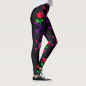 Dag van de Dode Schedel en Botten Leggings (Rechts)