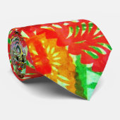 Dag van de dode schedel - Gele Stropdas van de sch (Opgerold)