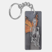 Dag van de dode Sleutelhanger Monarch Boterfly (Voorkant Links)
