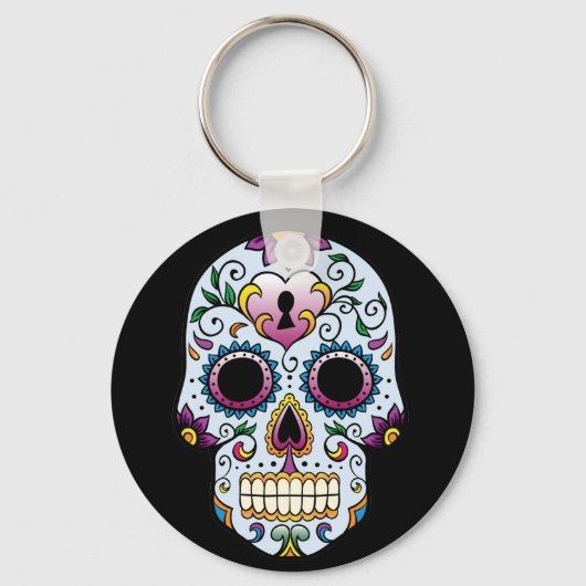 Dag van de dode Sleutelhanger van de schedel (Voorkant)