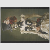 Dag van de Dode Steampunk Vrouw R9 Decoupage Tissuepapier (Voorkant)