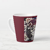 Dag van de Dode Suikerschedel 2 Latte Mok (Linkerhoek)