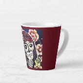 Dag van de Dode Suikerschedel 2 Latte Mok (Rechterhoek)
