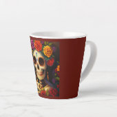 Dag van de Dode Suikerschedel 3 Latte Mok (Rechterhoek)