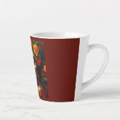 Dag van de Dode Suikerschedel 3 Latte Mok (Rechts)