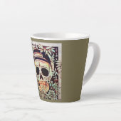 Dag van de Dode Suikerschedel 3 Latte Mok (Rechterhoek)