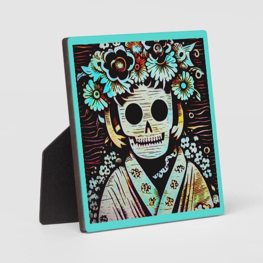 Dag van de Dode Suikerschedel 4 Fotoplaat (Voorkant)